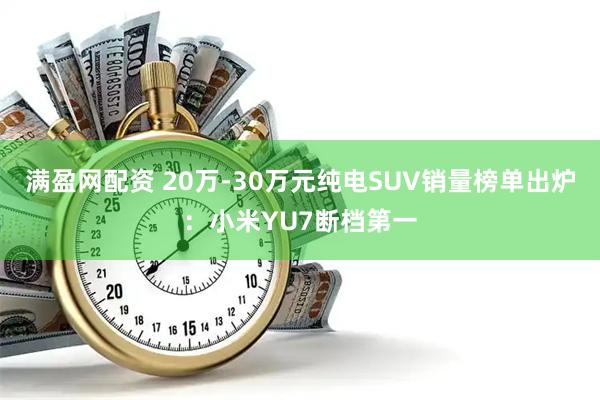 满盈网配资 20万-30万元纯电SUV销量榜单出炉：小米YU7断档第一